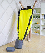 Košara za Igračke s Prostirkom 31x27 cm Siva/Žuta/Crna