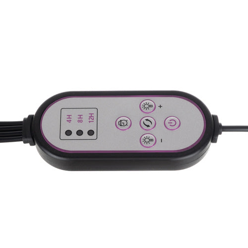 Set LED Lampi za Rast Biljaka 4 Komada, 20 LED, Crveno-Plava, Stalak