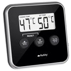 Kuhinjski Termometar s Probijom, LCD, -20 do 250°C, Crno-Srebrni, 8x8x1.5 cm