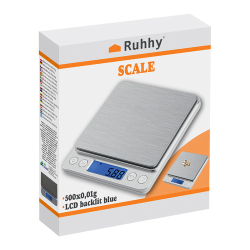 Kuhinjska Vaga 500x0.01g s Dvije Posude i LCD Ekranom