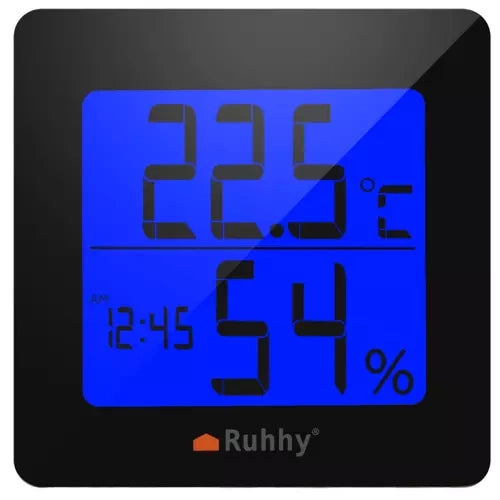 Digitalna Meteo Stanica s Termometrom i Higrometrom 9.5 x 9.5 x 4 cm Crno-Bijela