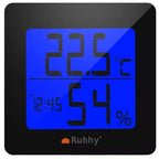 Digitalna Meteo Stanica s Termometrom i Higrometrom 9.5 x 9.5 x 4 cm Crno-Bijela