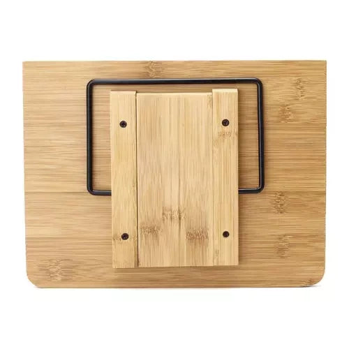 Stalak za Knjige od Bambusa s Podesivim Nagibom 21 x 28 x 13-18.5 cm
