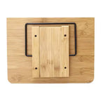 Stalak za Knjige od Bambusa s Podesivim Nagibom 21 x 28 x 13-18.5 cm