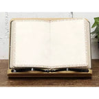 Stalak za Knjige od Bambusa s Podesivim Nagibom 21 x 28 x 13-18.5 cm