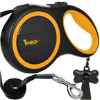 Automatski Povodac za Pse 5m do 15kg Crno-Žuti