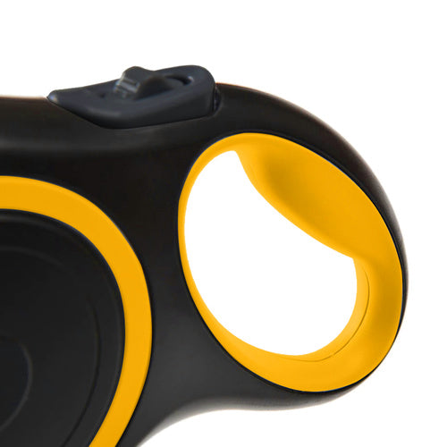 Automatski Povodac za Pse 5m do 15kg Crno-Žuti