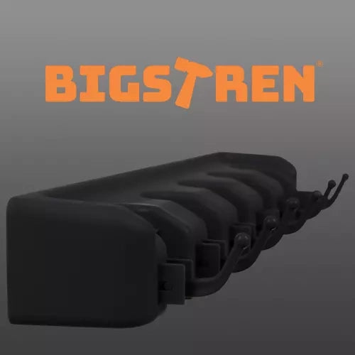 Stalak za Alat s 5 Držača i 6 Preklopnih Kuka 40.5 x 11.5 x 6cm