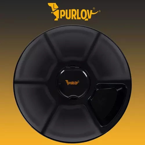 Automatski Dispenzer Hrane za Kućne Ljubimce 30x30x6 cm Crni