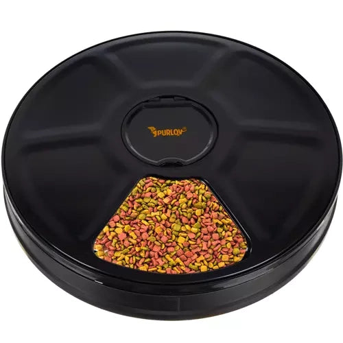 Automatski Dispenzer Hrane za Kućne Ljubimce 30x30x6 cm Crni