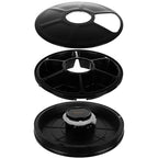 Automatski Dispenzer Hrane za Kućne Ljubimce 30x30x6 cm Crni