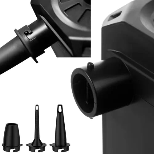 Baterijska Pumpa za Madrace, 13 x 9.2 x 7.5 cm, Crna