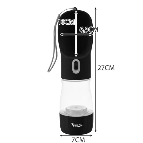 Putna Boca s Posudom za Pse 27/7/7cm 200ml/100ml