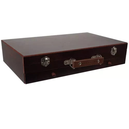 Slikarski Set u Koferu 129 Dijelova s Drvenom Kutijom 23.5 x 38 x 8 cm