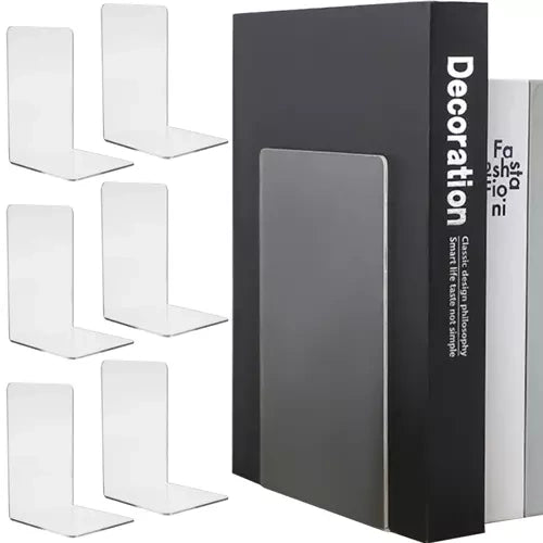 Set Prozirnih Stalka za Knjige 6 Komada 18.5 x 12 x 12 cm