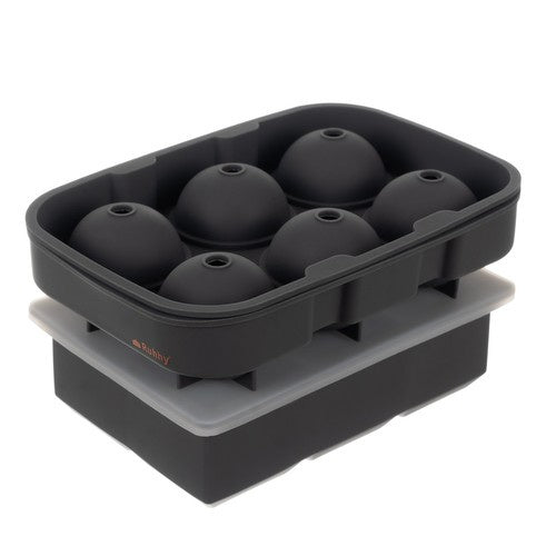Silikonski Kalupi 2u1 za XXL Kocke i Kuglice, Sivi
