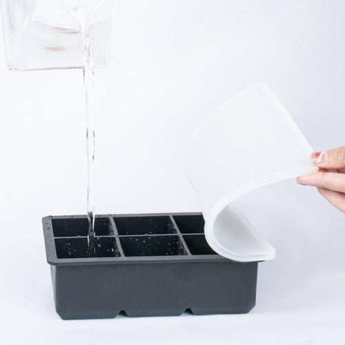 Silikonski Kalupi 2u1 za XXL Kocke i Kuglice, Sivi