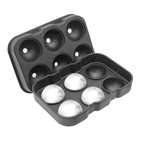 Silikonski Kalupi 2u1 za XXL Kocke i Kuglice, Sivi