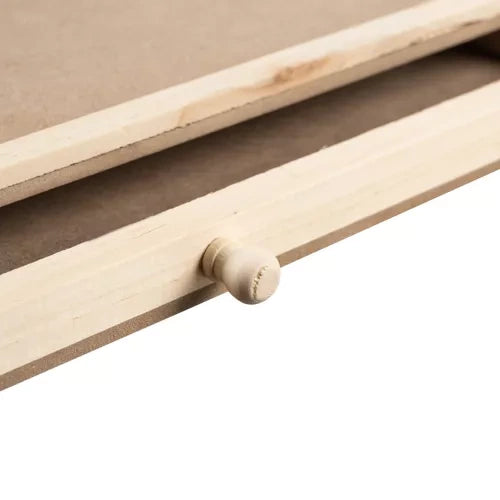 Drvena Puzzle Ploča s 4 Ladice 89 x 69 x 3.5 cm Smeđa