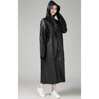 Univerzalni Crni Kišni Ogrtač s Kapuljačom 145 x 70 cm