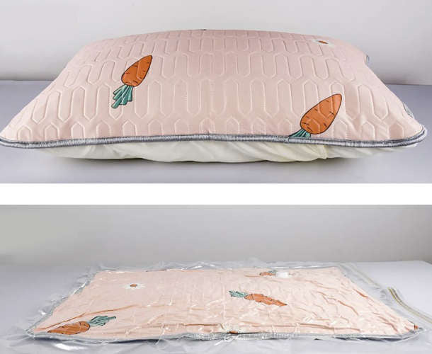 Set Vakuumskih Vrećica s Pumpom 50x70 cm, 10 Komada, Prozirno