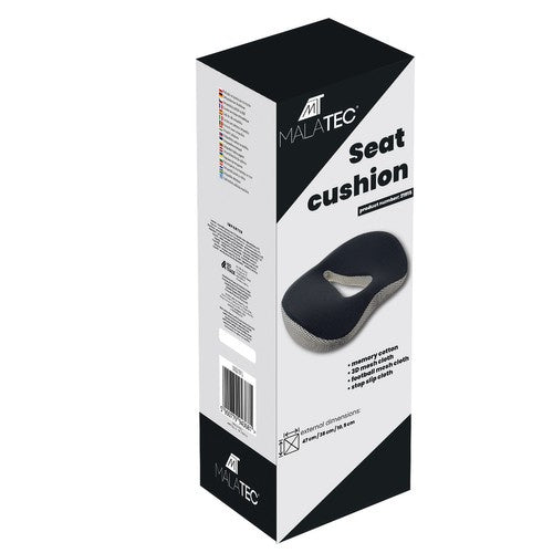 Ortopedski Jastuk za Stolac ili Auto, 46 x 36 x 11 cm, Bijelo/Sivi