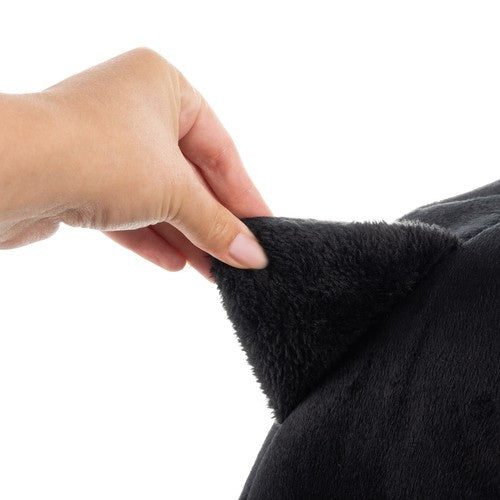 Plišani Krevet za Mačke s Jastučićem, Crni, 37 x 34 cm