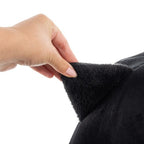 Plišani Krevet za Mačke s Jastučićem, Crni, 37 x 34 cm