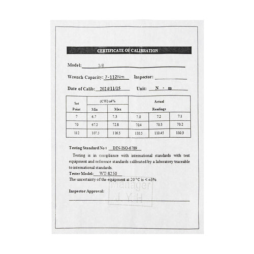 Dinamometarski Ključ 3/8 7-112Nm s Kutijom, 34.5-37 cm