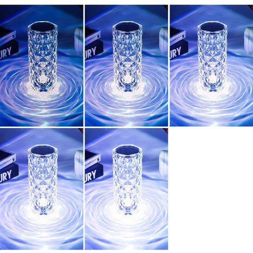 Lampa s Projektorom Ruže, 9 x 21 cm, Prozirna, LED, 16 Boja