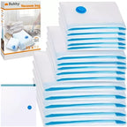 Set Vakuumskih Vrećica 15 Komada 50x70cm, 60x80cm, 70x100cm Prozirno/Plavo