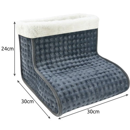 Električni Grijač Za Stopala S Daljinskim, 30 x 30 x 24 cm, Siva