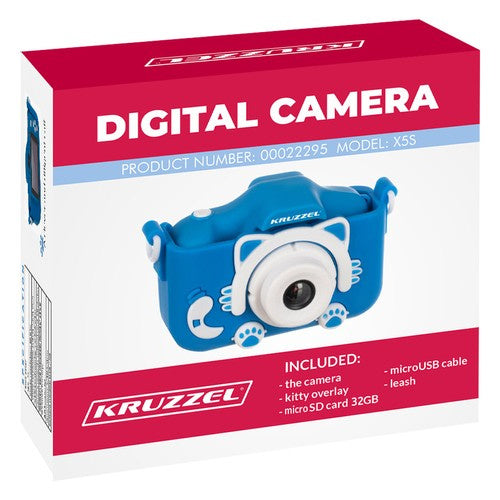 Digitalni Fotoaparat za Djecu Plavi 5 x 10.5 x 6 cm Full HD 32GB