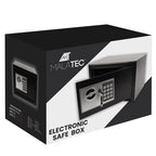 Elektronski Sef s Kodom i Ključem 20 x 31 x 20 cm Crni 10l