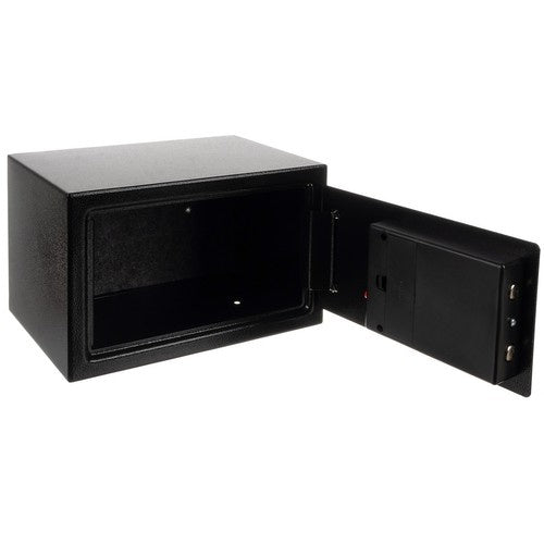 Elektronski Sef s Kodom i Ključem 20 x 31 x 20 cm Crni 10l