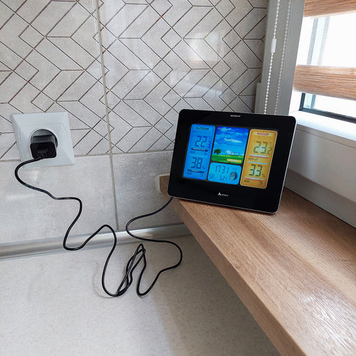 Bežična Meteo Stanica s LCD Ekranom i Vanjskim Senzorom 17.5x7x13cm