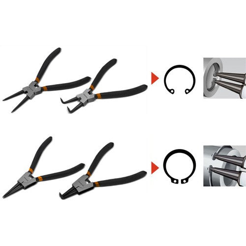 Set Kliješta za Seger Prstene 4 Komada, Crna