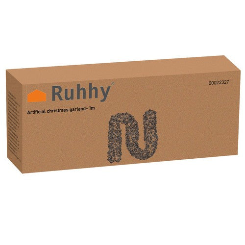 Božićna Girlanda za Bor 100 cm s Umjetnim Češerima i Crvenim Kuglicama