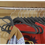 Baršunaste Vješalice za Odjeću 20 Komada 22.5 x 45 x 0.6 cm Sive