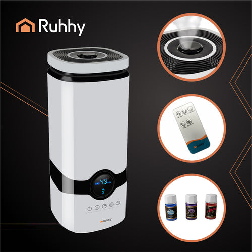 Ultrazvučni Ovlaživač Zraka s Ionizatorom i Aromaterapijom 4l Bijeli