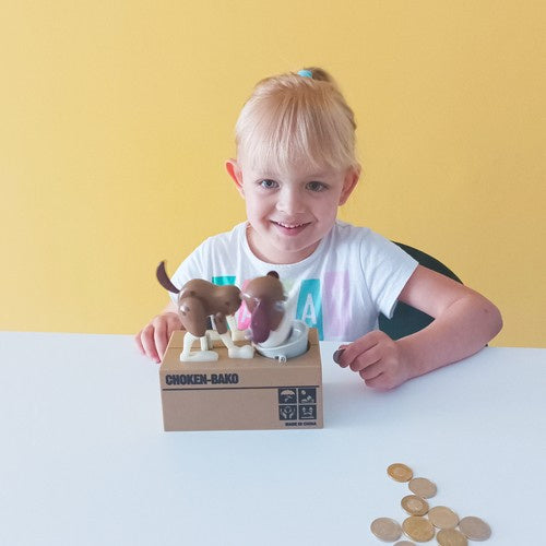 Baterijska Kasica Pas za Kovanice, Smeđa, 15x8x17 cm