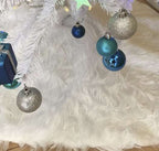 Bijeli Tepih za Ispod Božićnog Bora 120 cm