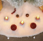 Bijeli Tepih za Ispod Božićnog Bora 120 cm