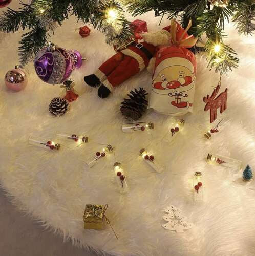 Bijeli Tepih za Ispod Božićnog Bora 120 cm