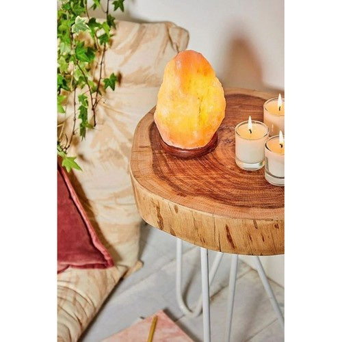 Solna Lampa/Ionizator 3-5kg s Podesivim Osvjetljenjem, 12x23cm, Narančasta