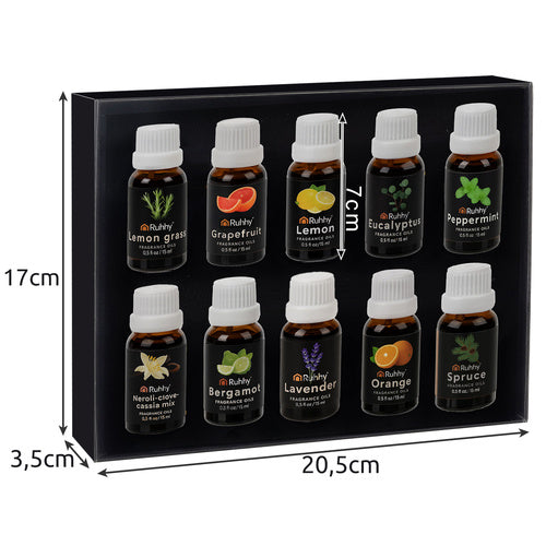 Set Mirisnih Ulja 10 x 15 ml u Poklon Kutiji