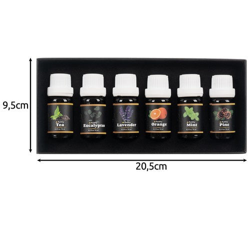 Set Mirisnih Ulja za Difuzor i Ovlaživač, 6 x 10 ml