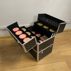 XL Kozmetički Kofer 42.5 x 35 x 24.5 cm Crno-Srebrni