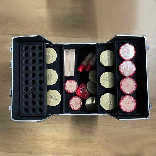 XL Kozmetički Kofer 42.5 x 35 x 24.5 cm Crno-Srebrni