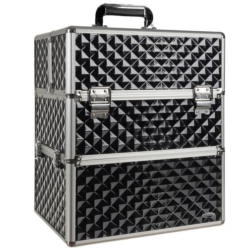 XL Kozmetički Kofer 42.5 x 35 x 24.5 cm Crno-Srebrni